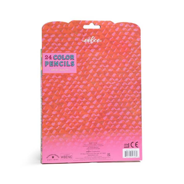 Just Imagine Toys - Wholesale Colored Pencil - Eeboo English Cottage 24 Colour Pencils