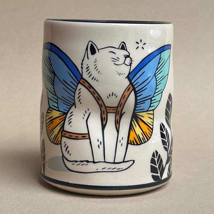 Sun Dappled Cat Spark Cup - Large for wholesale by The Bowl Maker