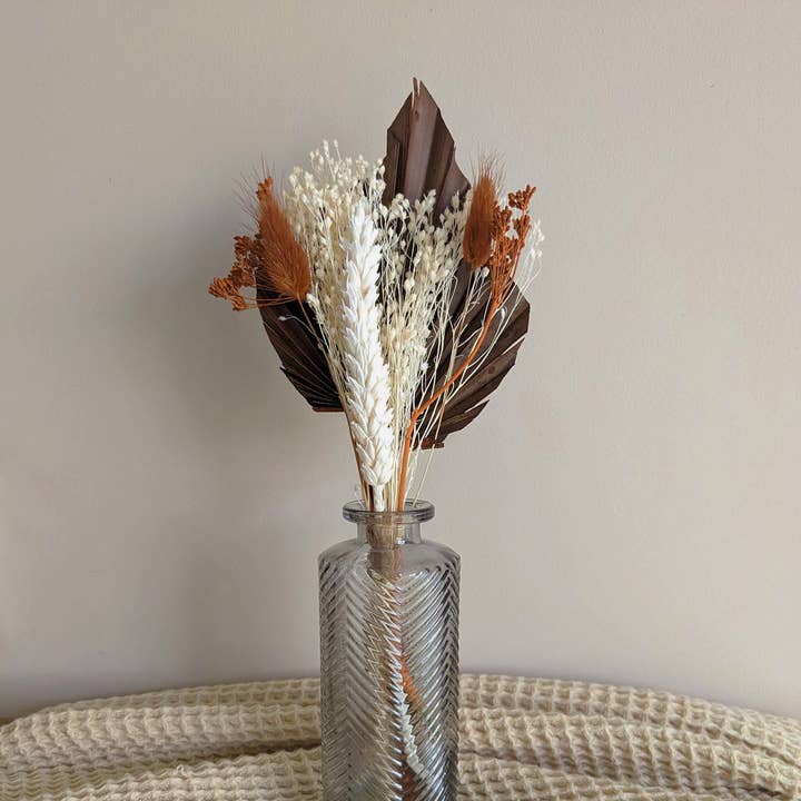 Maison Oline - Wholesale Dried/Pressed Flowers - Small bouquet of dried flowers: brown color