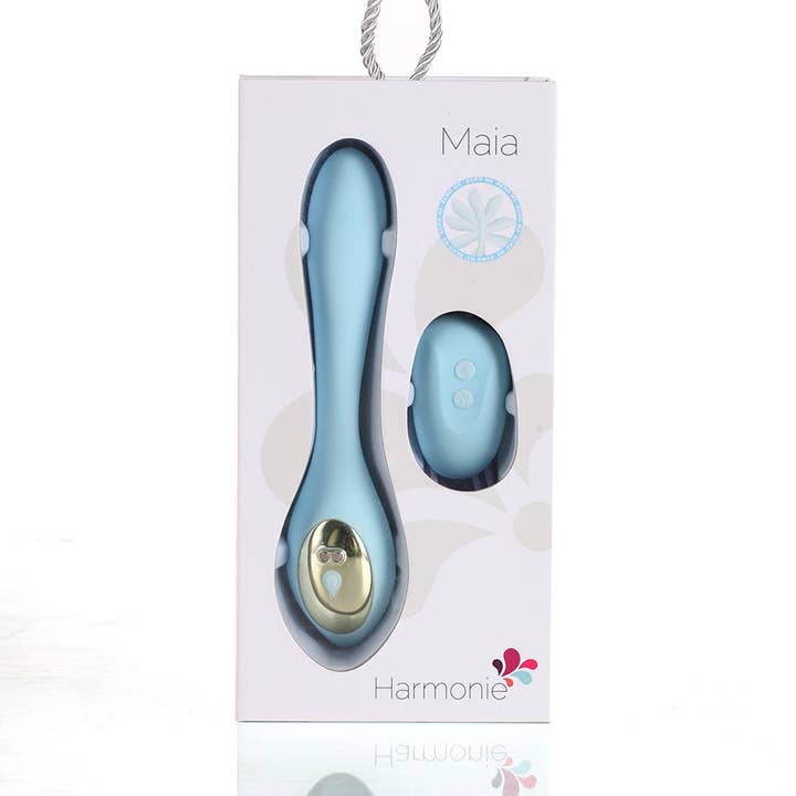 Harmonie Couples pliables rechargeables à 15 fonctions Vibe Blue pour la vente par Maia Toys