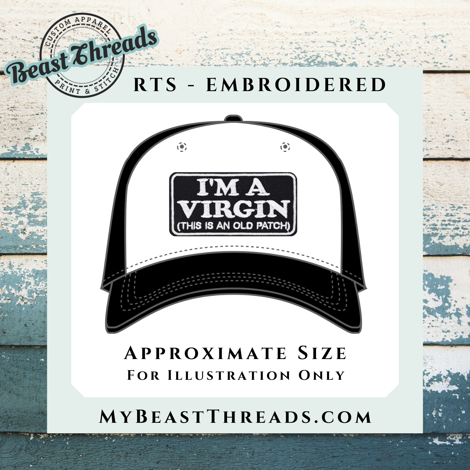 Beast Threads LLC - Wholesale Patch - Virgin Embroidered Patch- RTS1