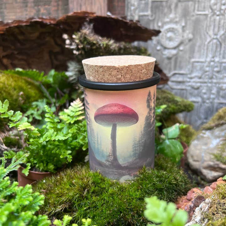 Vela artística Botany by Farmacy Mushroom Museum Vintage Mush3 para venta al por mayor de Montana Farmacy