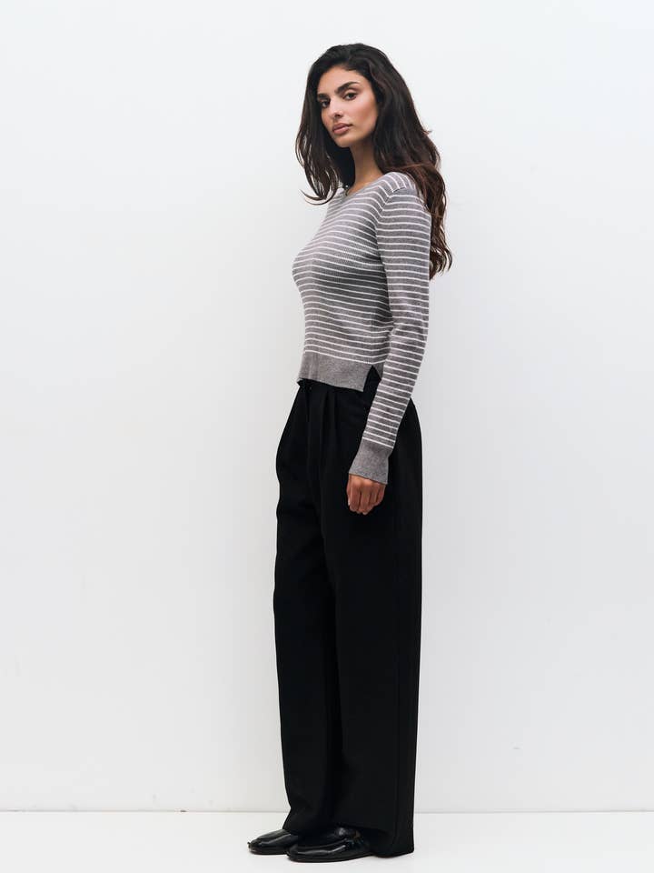 MOD REF - Wholesale Knit Sweater - Women's - The Taryn Sweater | Striped Knit Sweater3