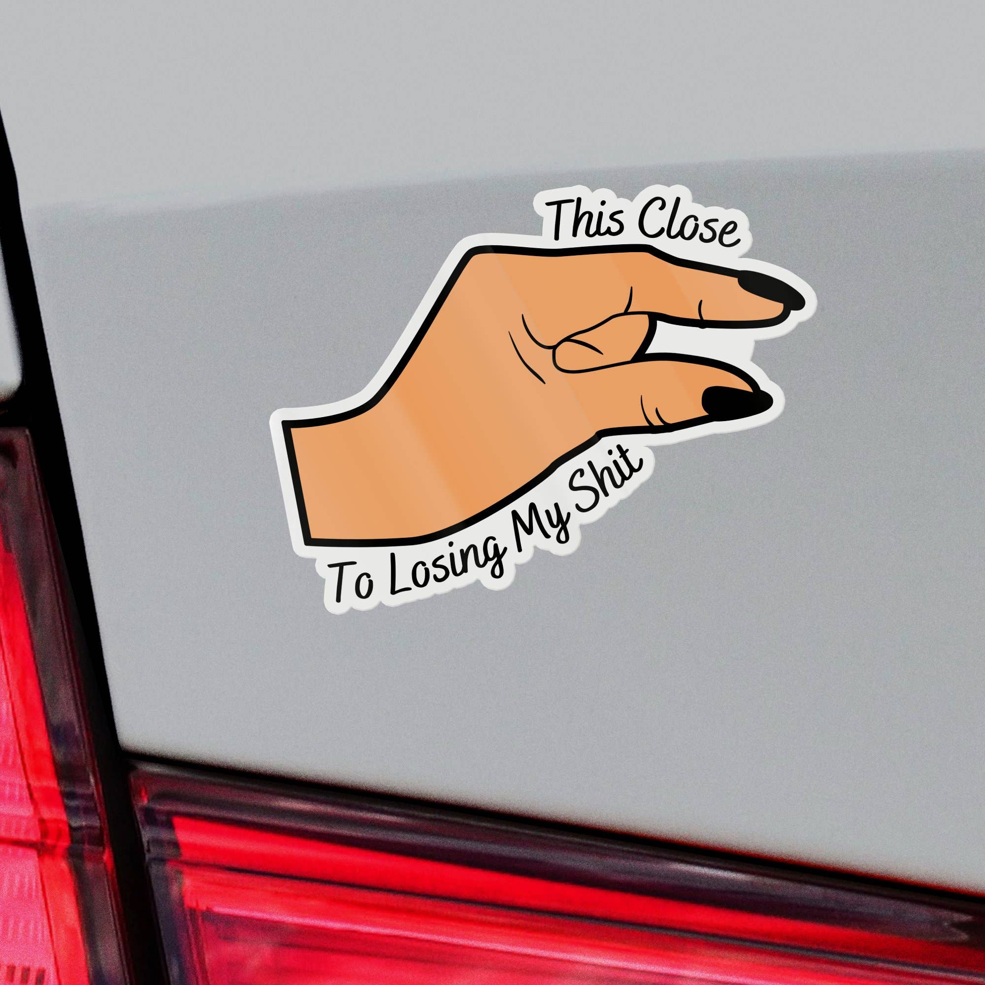 Sticker Bull – wholesale Klistermärke – Detta nära att förlora mitt skitklistermärke3