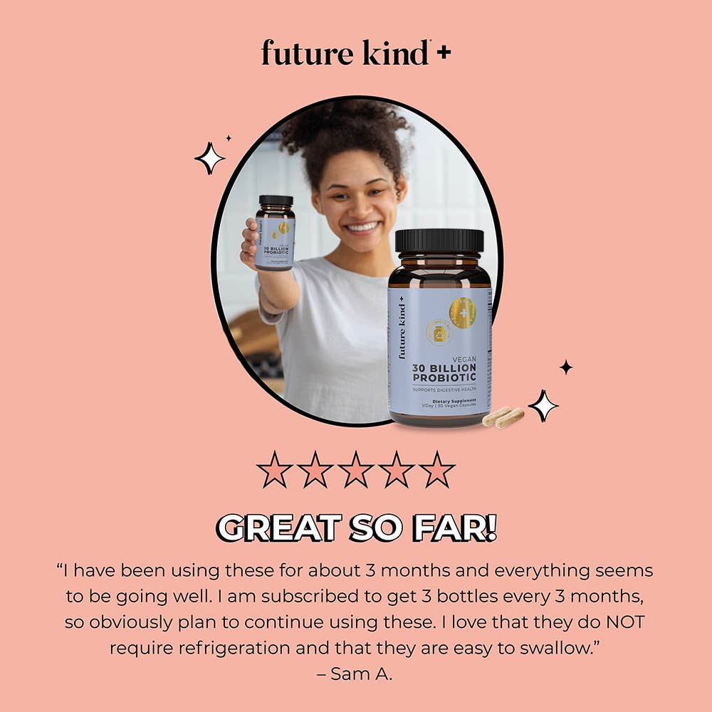 Future Kind - Wholesale Oral Supplement/Vitamin - Vegan Probiotics Digestion Supplement (30 Billion CFUs)3