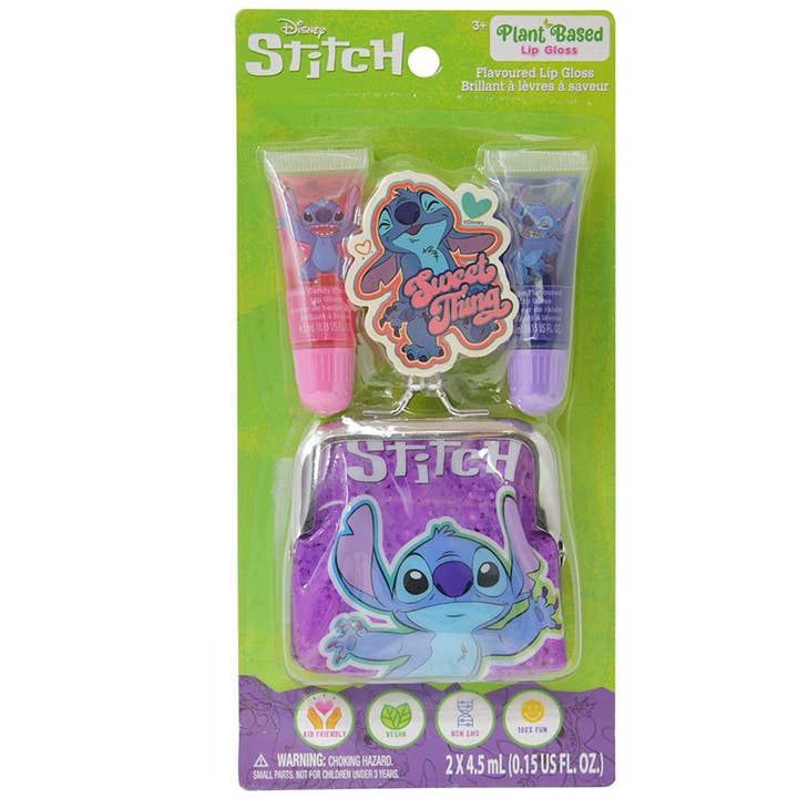 Pack de Dos Brillos de Labios de Stitch con Monedero para venta al por mayor de Deluxe Import Trading