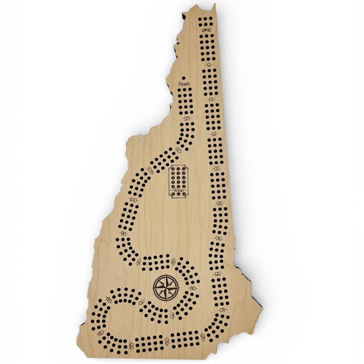 New Hampshire Cribbage Board Set for wholesale by Nautically Northern