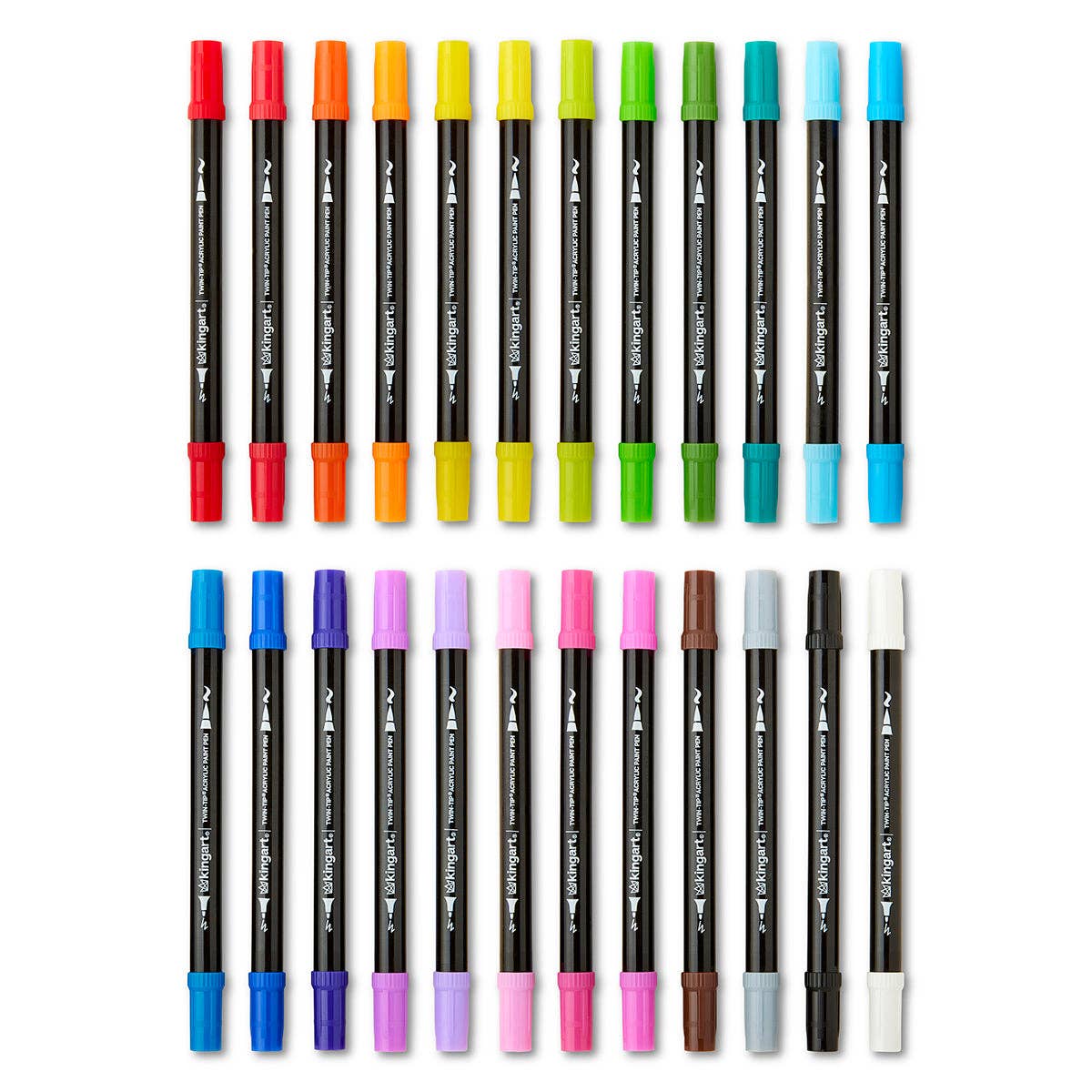 KINGART - Wholesale Marker - Dual Tip Acrylic Paint Pens - 24 Colors6