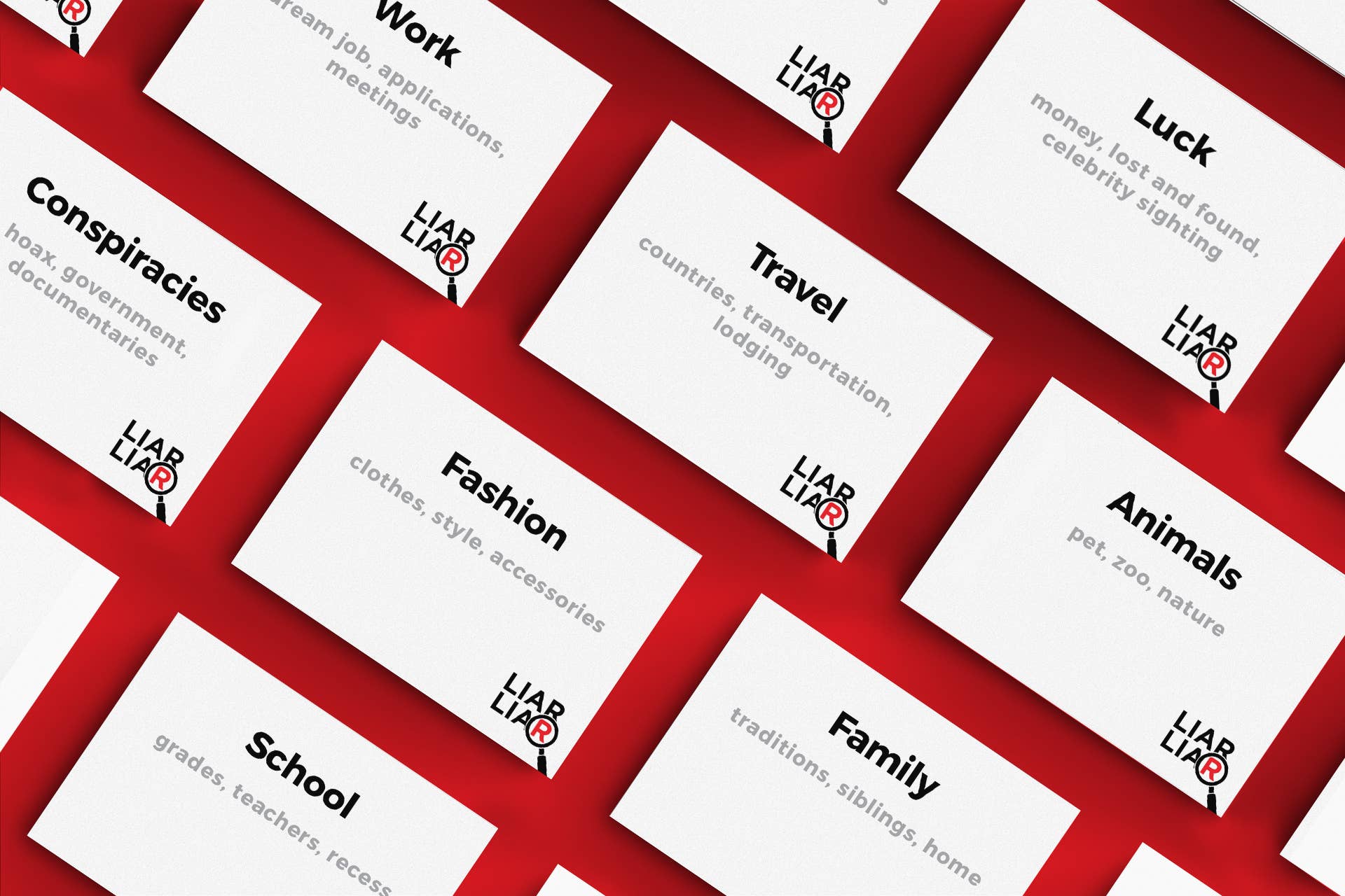 Dyce Games - Wholesale Board Game - LIAR LIAR: ON-THE-GO EDITION: Tuck Box Family Game2