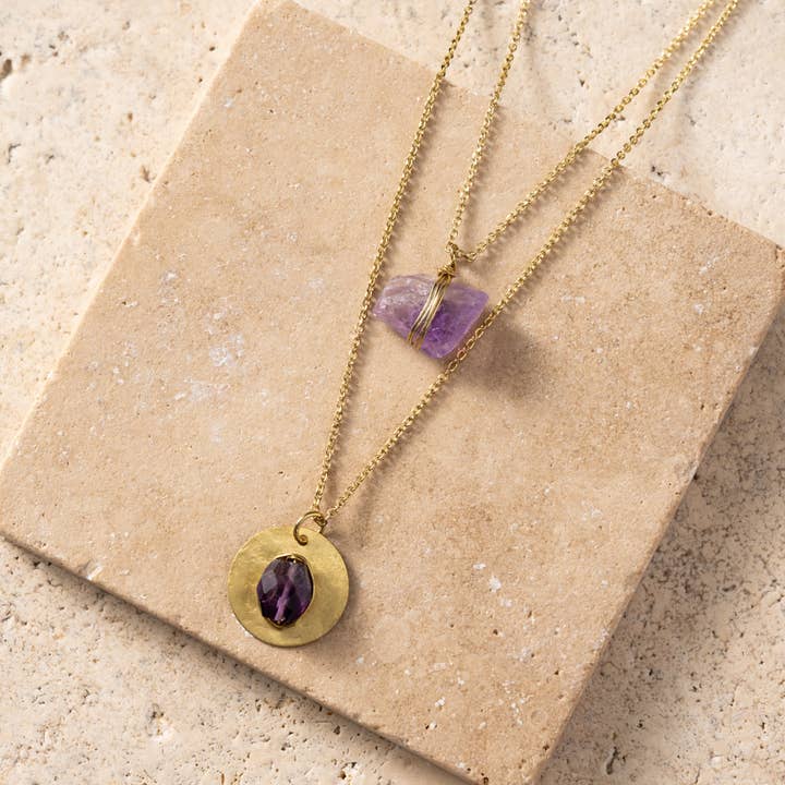 Ten Thousand Villages - Wholesale Pendant/Charm Necklace - Dhumra Double Layer Agate Necklace0
