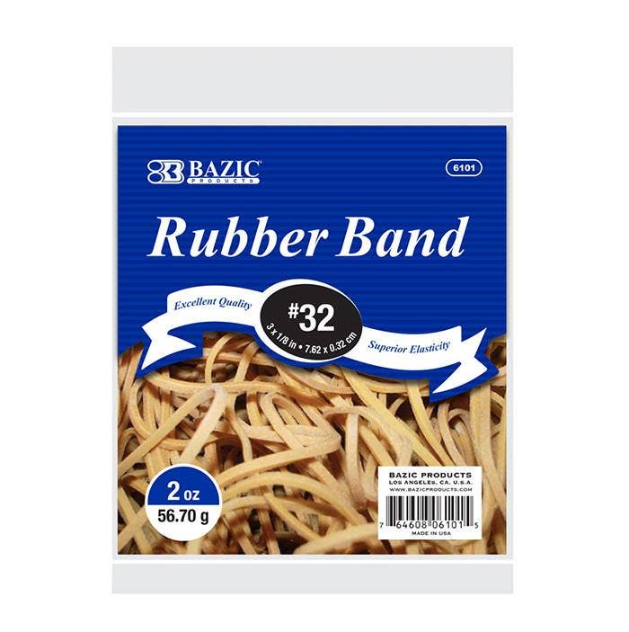 Luna Office Supply -  Everyday Essential - Wholesale Paperclip - 2 Oz Rubber Bands2