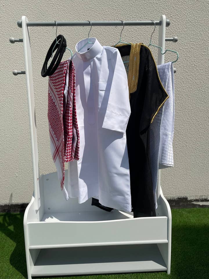 Prestige Baby Boy Thobe Gift Set | Black Bisht (0-12 Months) - 5 Items for wholesale by MY LITTLE JUBBA