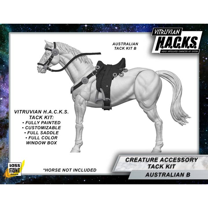 Boss Fight Studio Llc - Wholesale Figurine Toy - Kids - MIGHTY STEEDS - AUSTRALIAN TACK KIT - ACTION FIGURE ACCESSORIES1