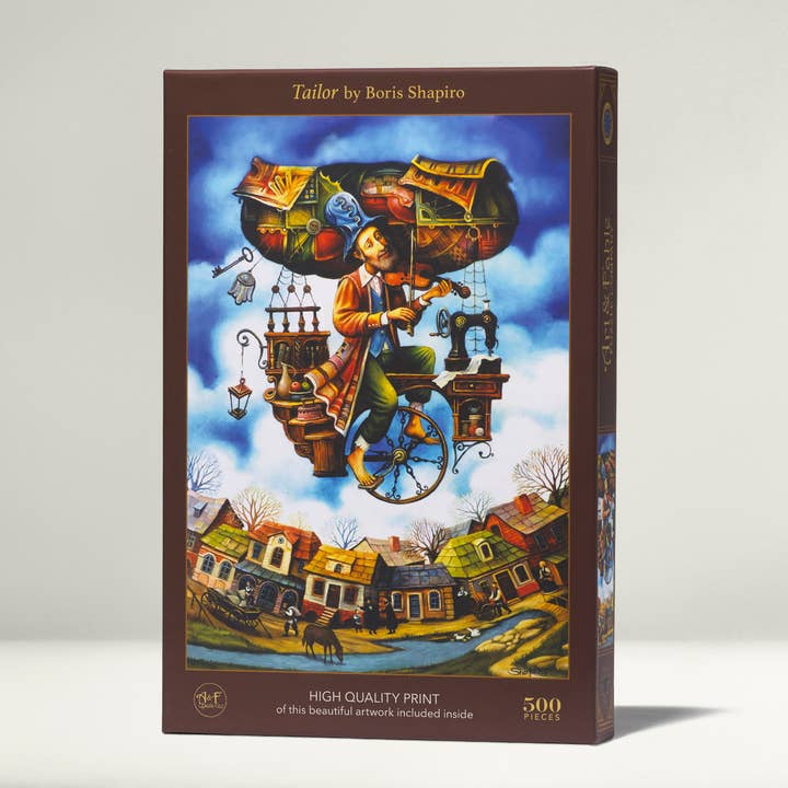 Art & Fable Puzzle Company, LLC – wholesale Puzzle – Adult – Tailor; 500-pc Velvet-Touch Jigsaw Puzzle
