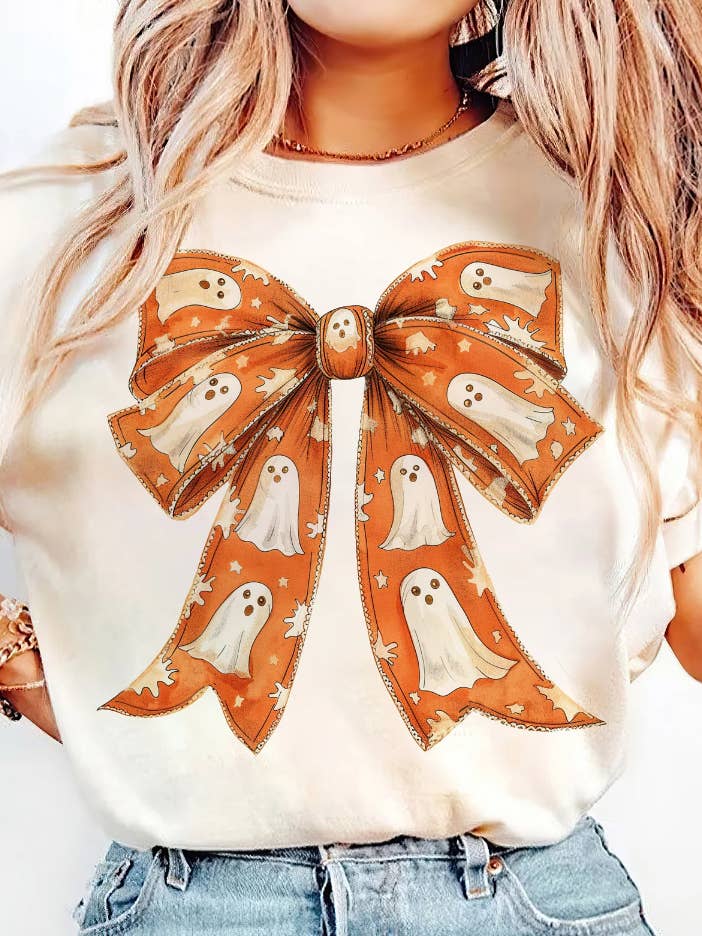 Coquette Ghost Short Sleeve Tee for wholesale by Front Porch Boutique