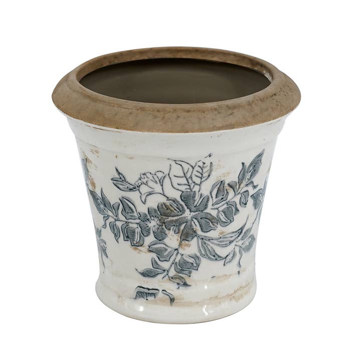 A&B Home Group Inc. - Wholesale Plant Pot - 5.5x5.5x5" Delft Whisper Ceramic Planter