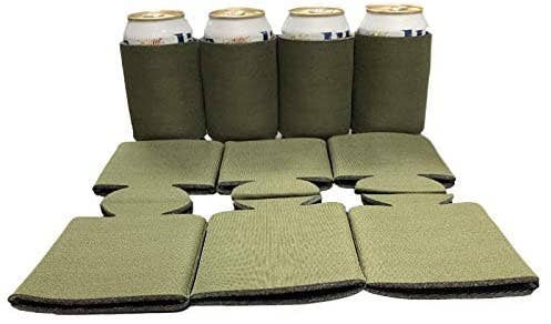 KP Kool Products - Wholesale Drink Huggers & Koozies - Blank Beer Can Cooler Sleeves, Plain Collapsible Soda Cover Coolies3