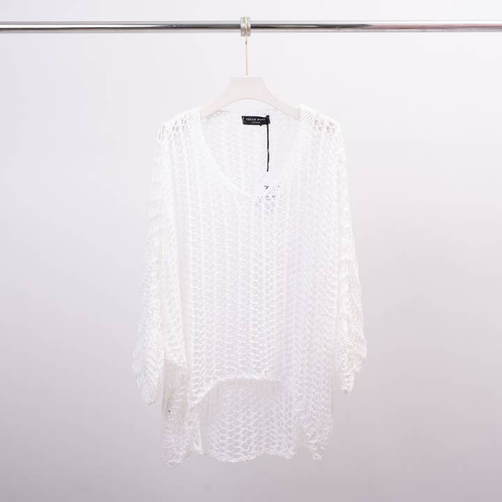 Cecile Wang - Wholesale Knit Sweater - Women's - MT8013-2 crochet knit sweater