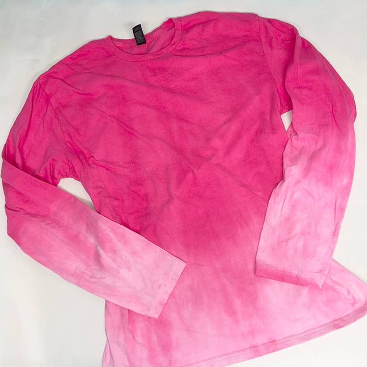 East Coast Customs - Wholesale Shirt - Unisex - Open Pack Hand Dyed Ombre Long Sleeve Shirt Graphic Blank