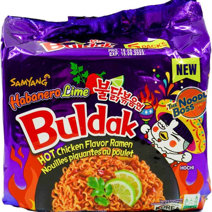 Buldak Ramen Habanero Lime 135g 5 stk. for engroshandel hos Sahara Stock & Go wholesale