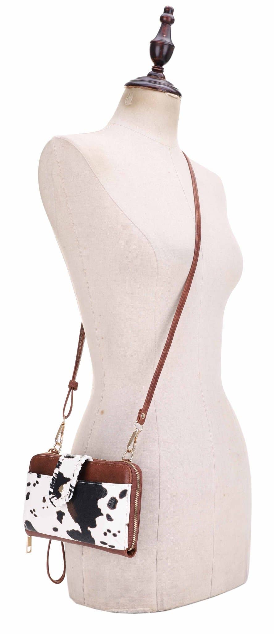 MiMi Wholesale - Wholesale Crossbody Bag - Women's - EJ60112C Cow Print Crossbody Wallet8