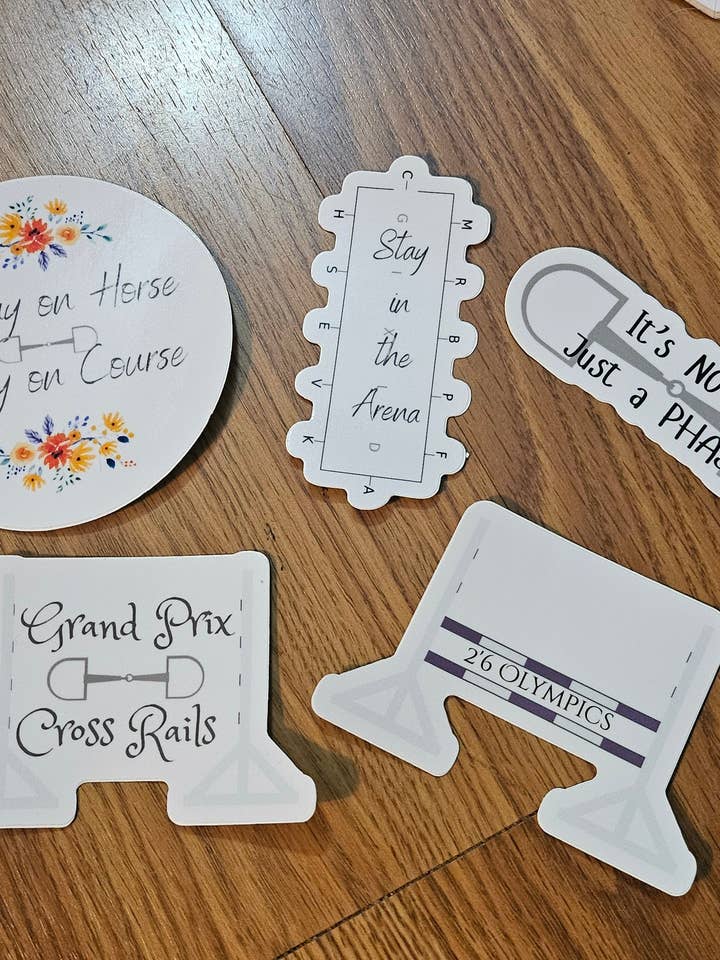 Autocollants Équestres Amusants pour la vente par Sona Equestrian