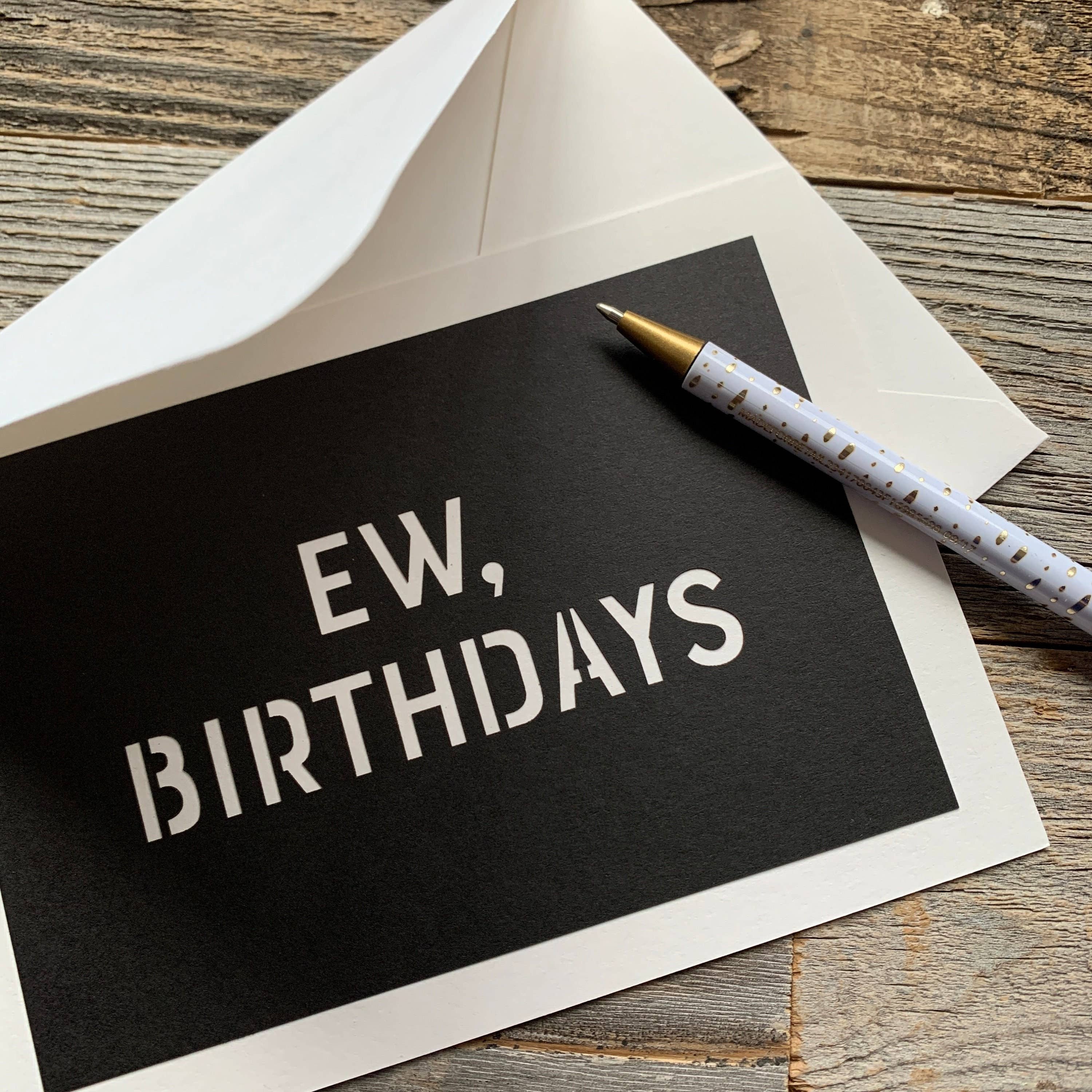 Louise Lauret - Wholesale Birthday Card - Schitt's Creek Inspired Ew, Birthdays Card2