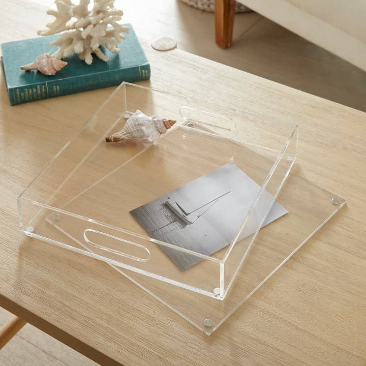 Huang Acrylic - Wholesale Decorative Tray - 12" Sq. Insertable Tray