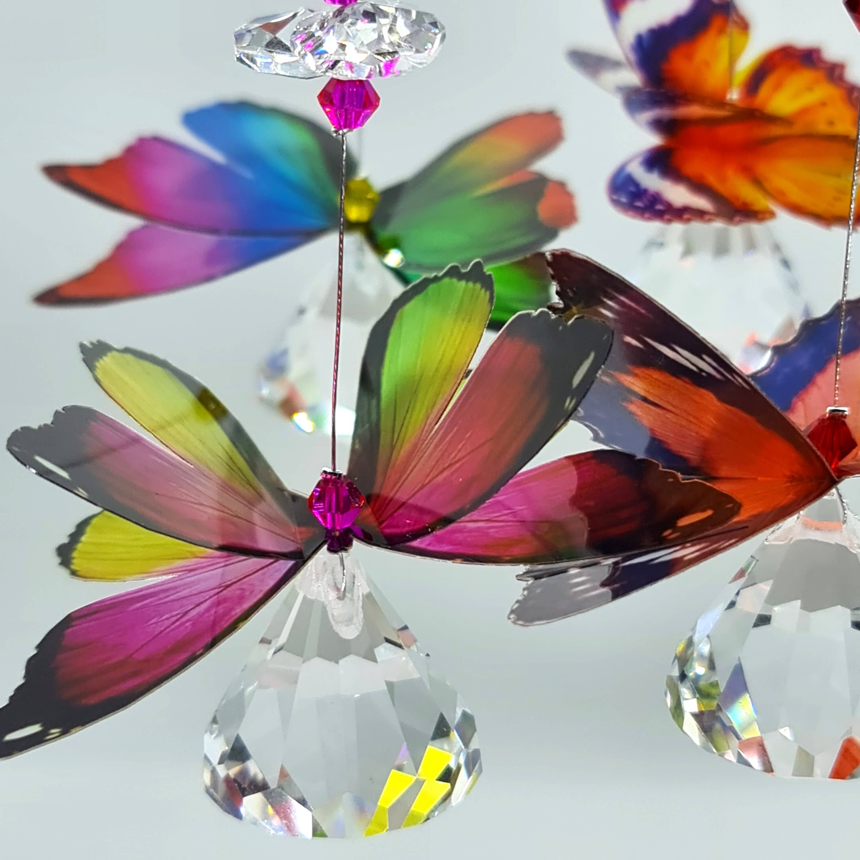 Gifts N Crystals - Wholesale Suncatcher - Butterfly Suncatchers mixed pack of 5- small size5