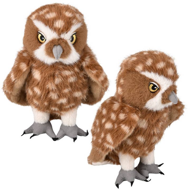 8" Animal Den Burrowing Owl Plush - LLB Toys for wholesale by La Luna Bella - Toys