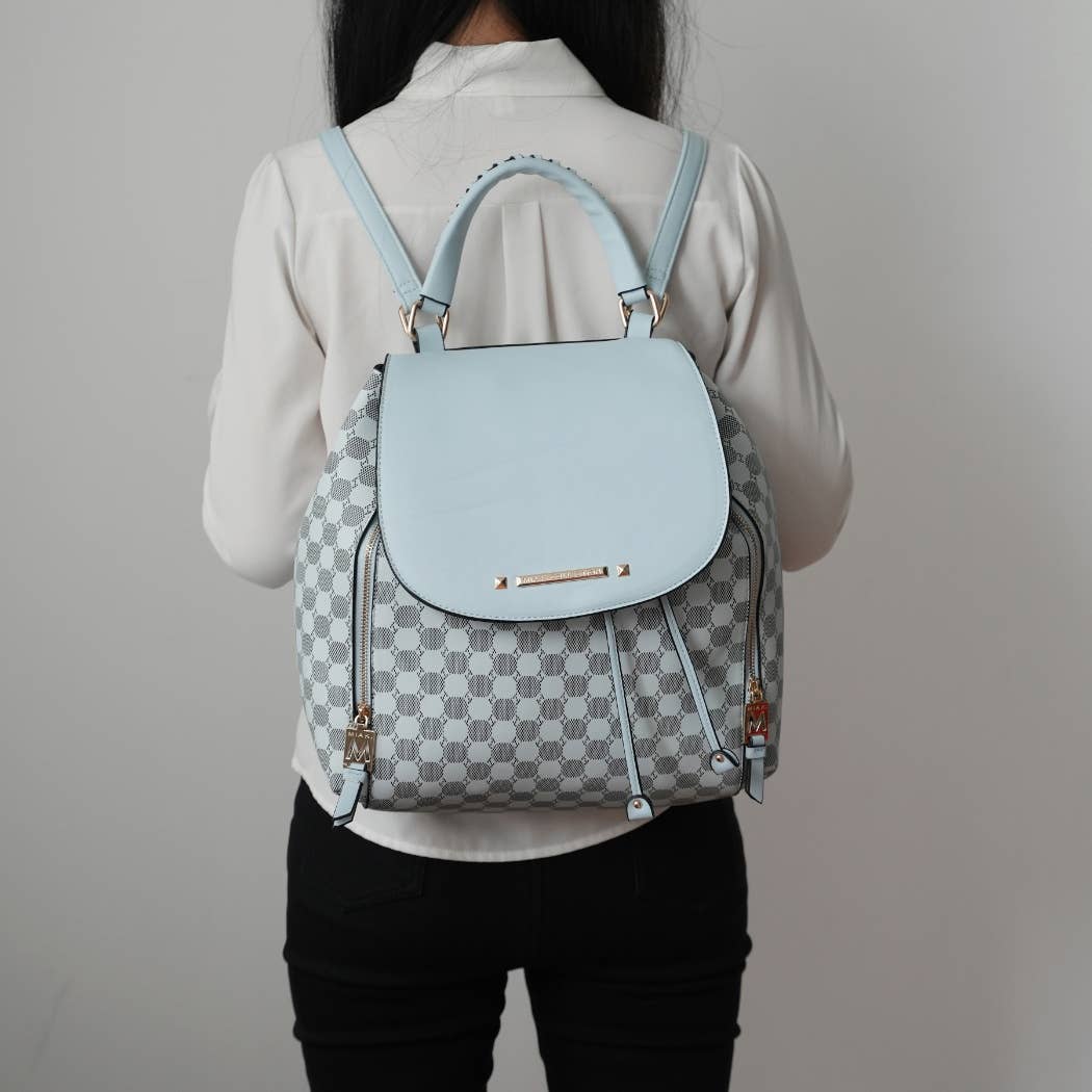 MKF Collection - Vente Sac à dos – femme - Sac à dos imprimé circulaire Kimberly MKF Sac à main de voyage3