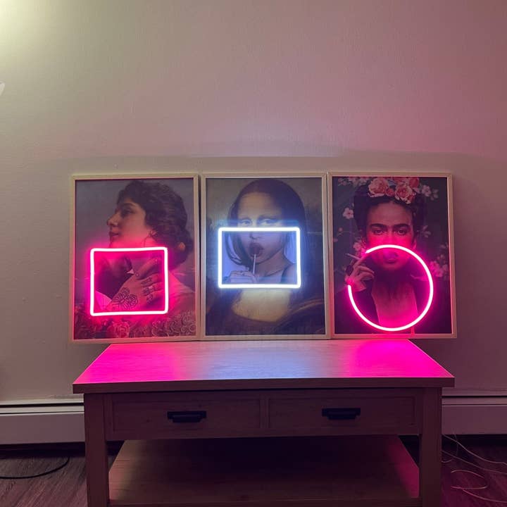 Neon Painting Art: Unique Neon Light Sign, Contemporary Wall Decor, Modern Art Canvas, Pop Culture Neon (19x25) for wholesale by CityNeon