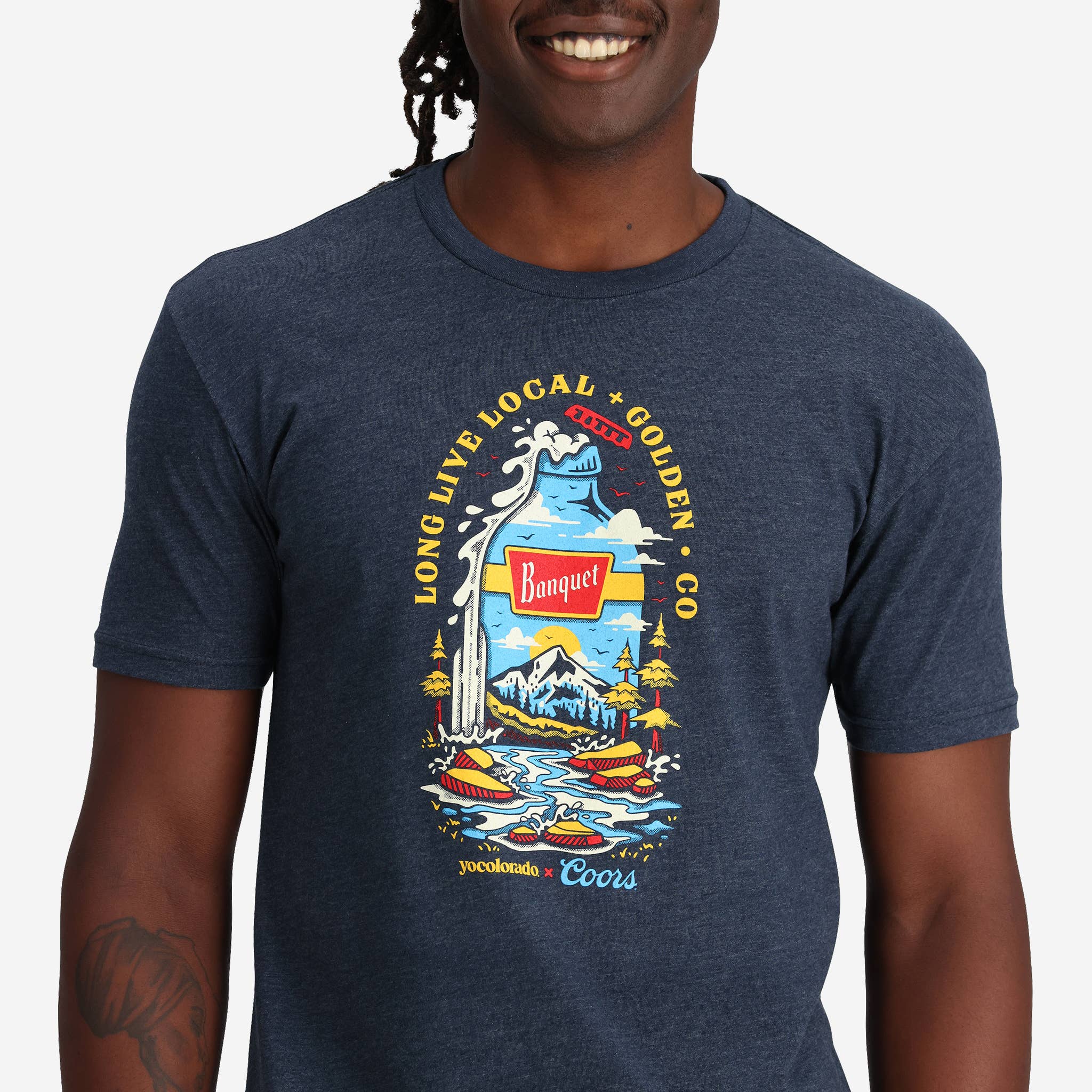 YoColorado - Wholesale Screen Printed T-Shirt - Unisex - T-Shirt - Unisex Coors Banquet x YoColorado Graphic Bottle5