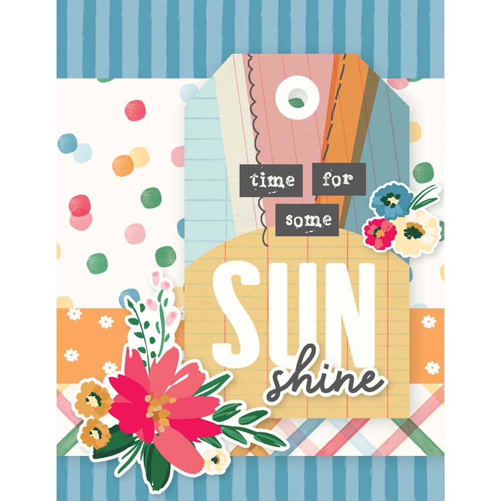 Simple Stories - Wholesale DIY Craft Kit - Sunny Days Simple Cards Kit with Chipboard & Die-Cut Pieces13