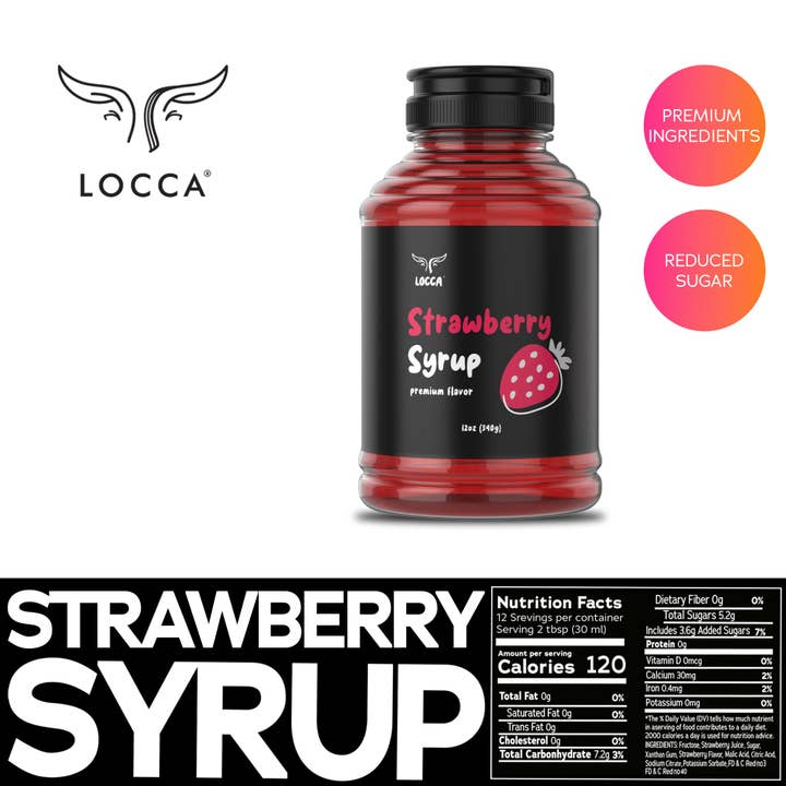 Locca - Wholesale Cocktail Mix/Syrup - Locca Premium Boba and Coffee Syrup | Bubble Tea Syrup Syrup 12oz | Premium Coffee Syrup