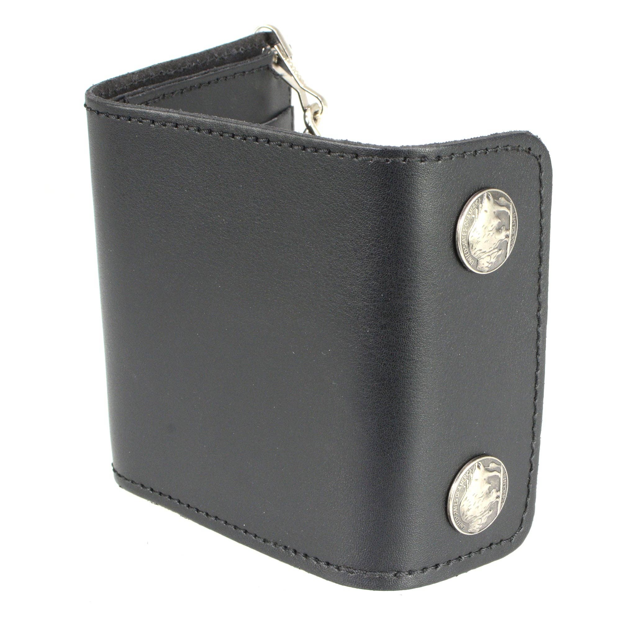 BLK Hot Leathers Buffalo Nickel Bi-Fold Wallet for wholesale on Faire6