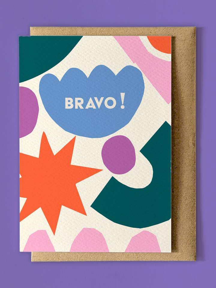Glückwunschkarte "Bravo" - Formen für den Großhandel von 4h15 Studio