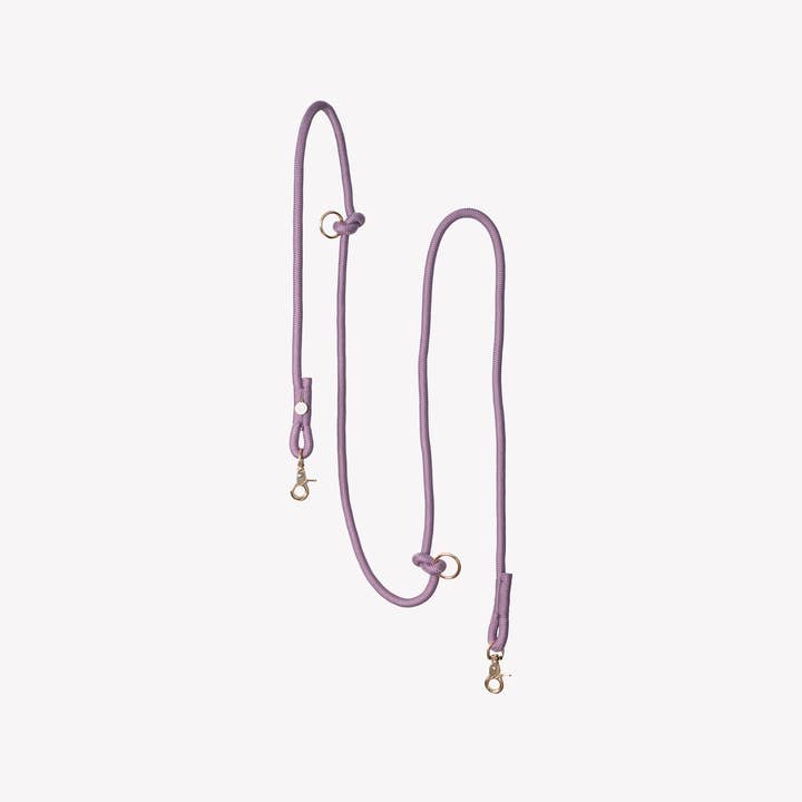 'Lilac' - Hands Free Dog Braided Rope Leash for wholesale by Furlou