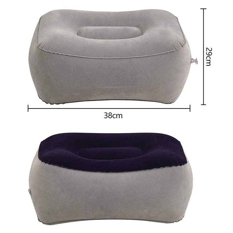 VIGOR – wholesale Lumbar pillow – Travel Soft Flocking Adults Inflatable Foot Rest Pillow(10 P5