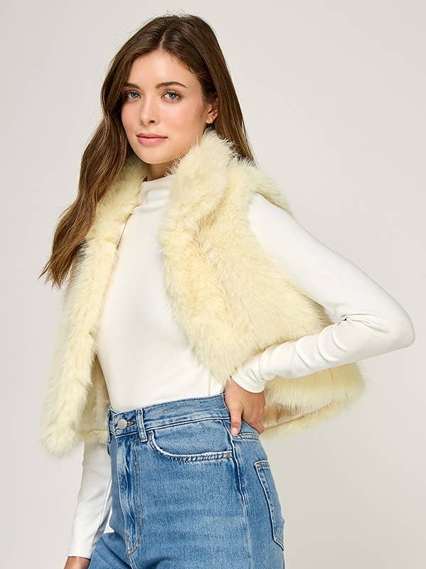 CLOUDY FUR VEST for wholesale by Miss Love