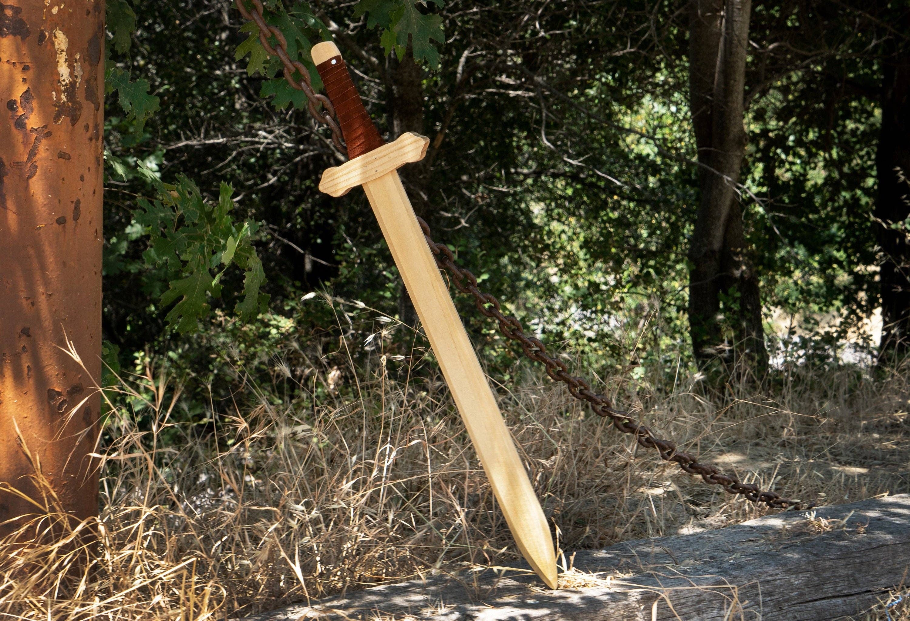 Backwoods Provisions - Wholesale Classic Toy - Kids - Sturdy Wooden Sword with Leather Wrapped Handle4