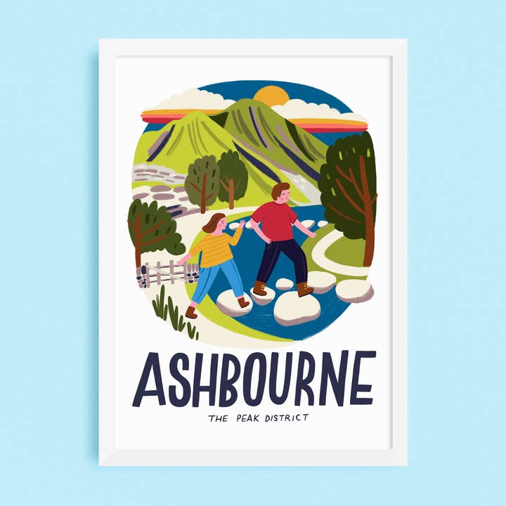 Ashbourne Travel Poster for wholesale by Lauren Radley