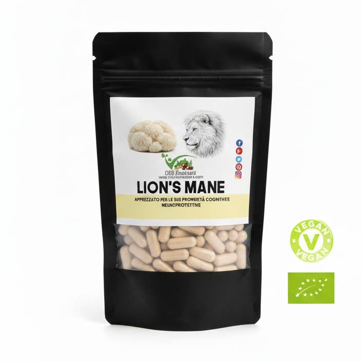 økologisk løvemanke i kapsler. for engroshandel hos Cibobenessere