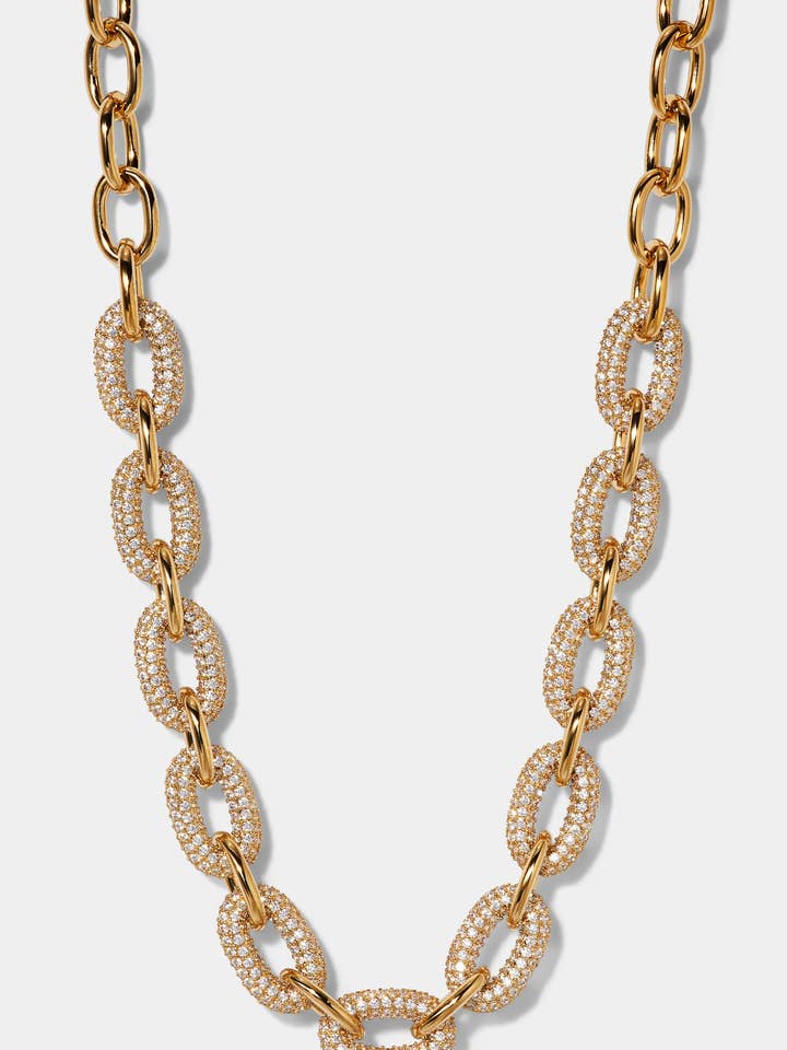 ALMA DRAMA PAVE LINK HALSKETTE für den Großhandel von NADRI