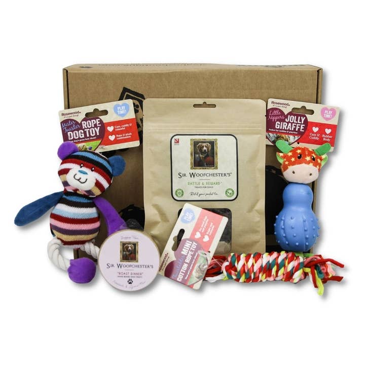 Small Breed Dog Gift Box - 5 items for wholesale by DogBox Boutique