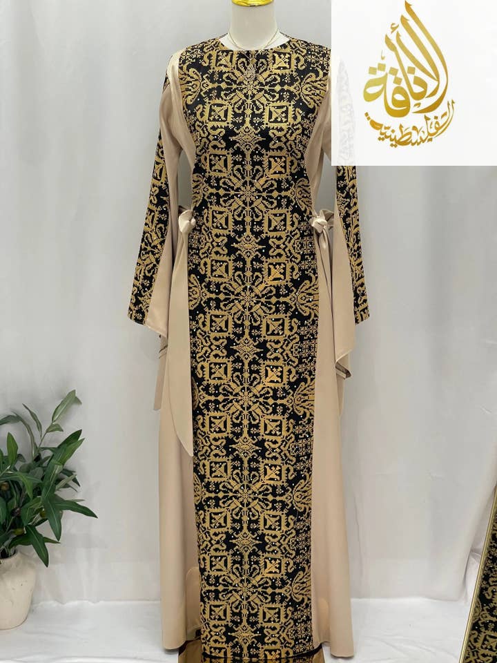 Palestinian Elegance - Wholesale Dress - Women's - Modern Zahra Embroidered Dress | Modest Palestinian Thobe12