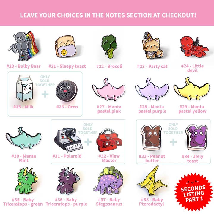 Leon Römer Illustraties - Wholesale Lapel Pin/Button - PIN SECONDS SALE part 1 of 22