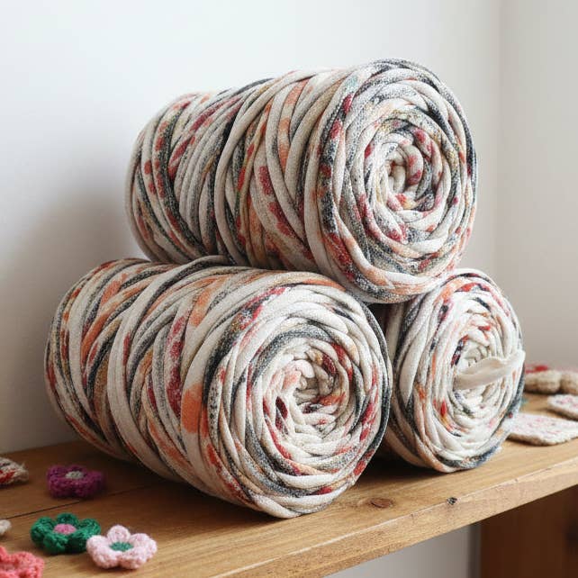 Pack 3 x Small T-shirt Yarn Balls for wholesale by WelcomeYarn