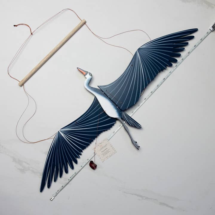 Tulia's Artisan Gallery - Wholesale Mobile - Blue Heron Flying Bird Mobile