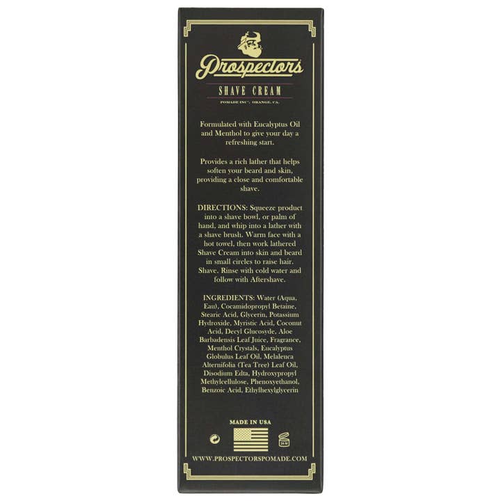 Prospectors Pomade - Wholesale Shaving Cream - Men's - Prospectors Shave Cream 6 Pack